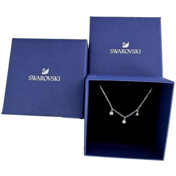 Swarovski The Elements Necklace with 3 Pendants 5568012 NEW NIB - Picture 2 of 7